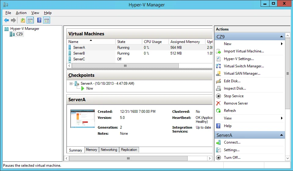 Configuring Hyper V