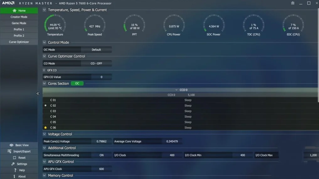 Ryzen Master / Overclocking