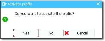 Activating the Profile