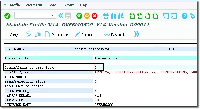 List with New Profile Parameter