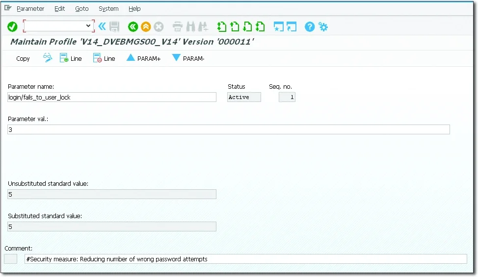 Maintaining Parameter Values and Comments