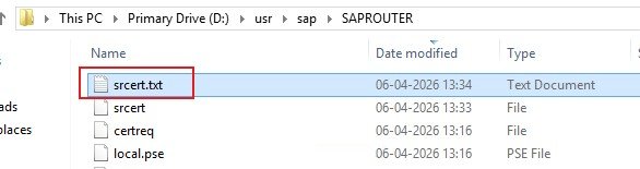 saprouter certificate renewal command sapgenpse
