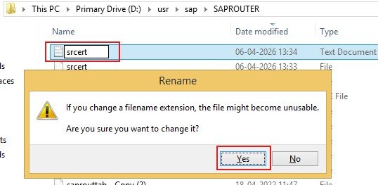 saprouter certificate renewal command sapgenpse