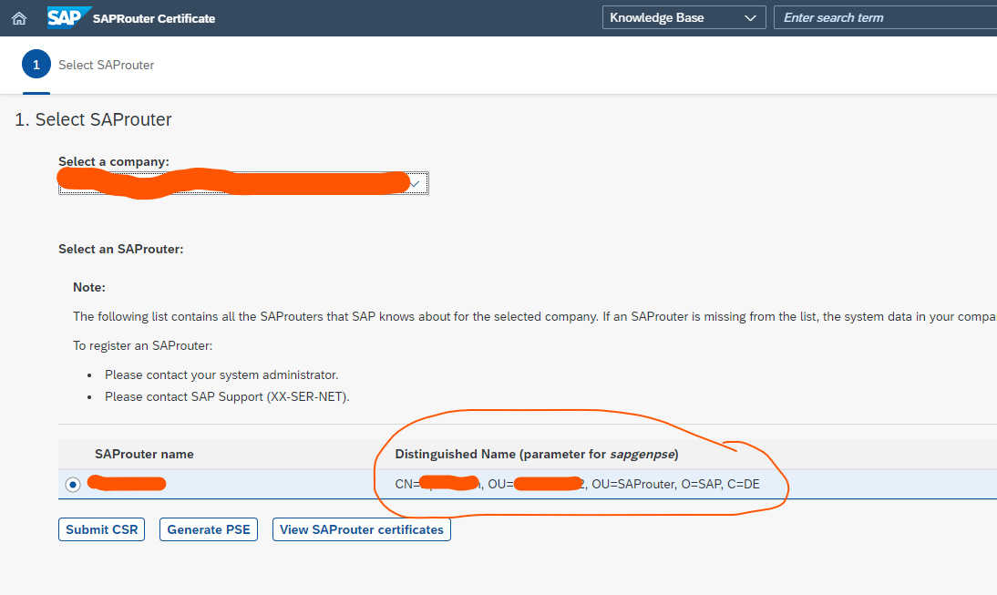 saprouter certificate renewal command sapgenpse