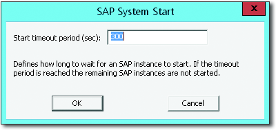Starting SAP System