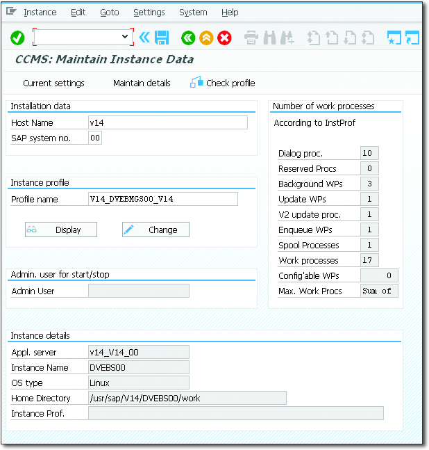 Instances and Operation Modes
