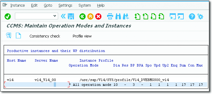 Instances and Operation Modes