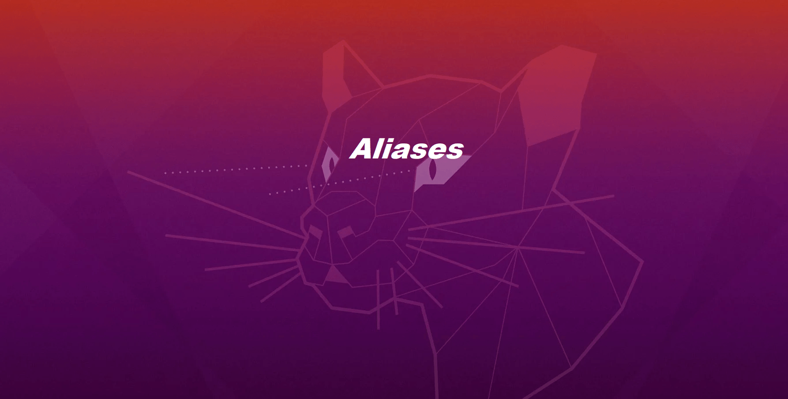 Alias creating in Linux OS