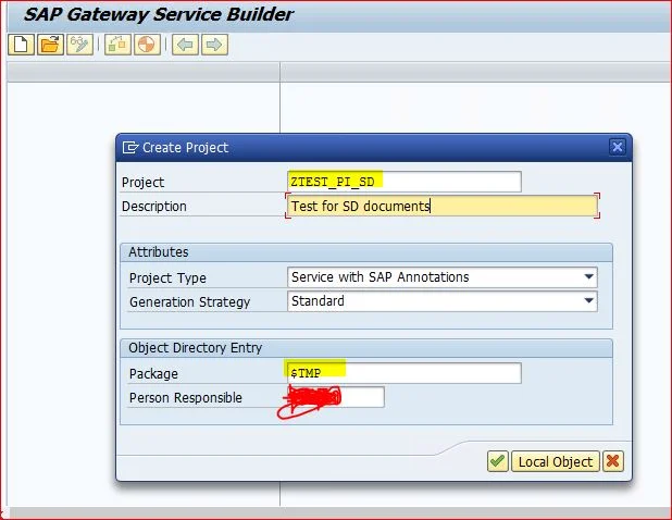 process to create Odata services in SAP