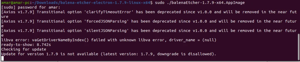 balena bootable usb