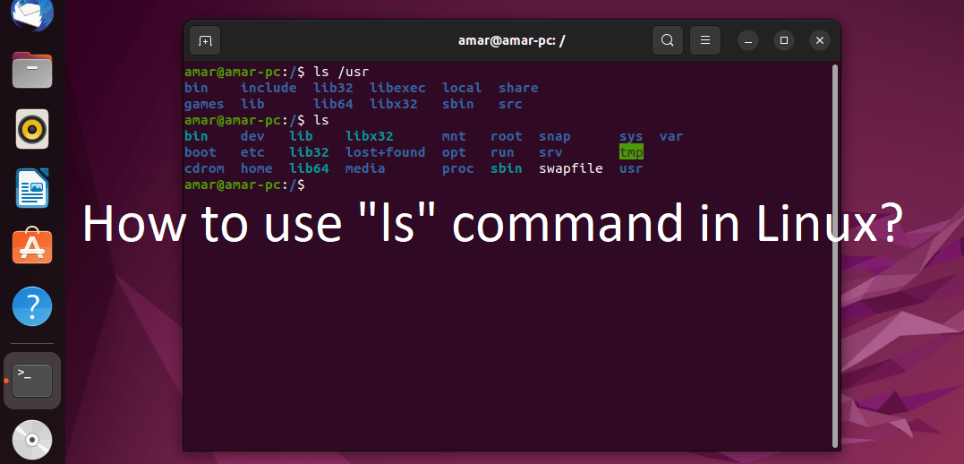 How to use the ls command