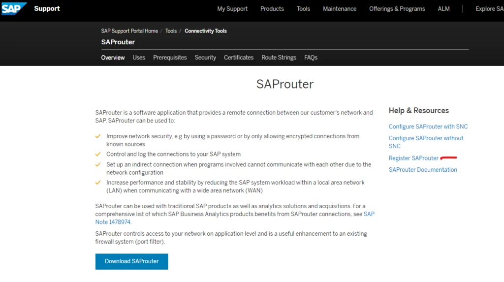 New SAProuter Configuration