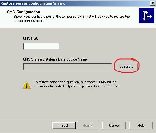 How to restore backup of server configuration in BusinessObjects 4.x