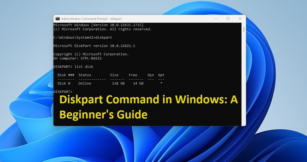 Diskpart Command in Windows