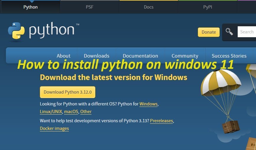 How to install python on windows 11