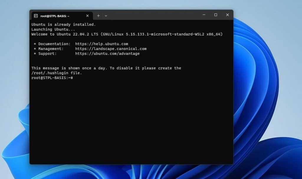 How to install the Linux Windows Subsystem in Windows 11