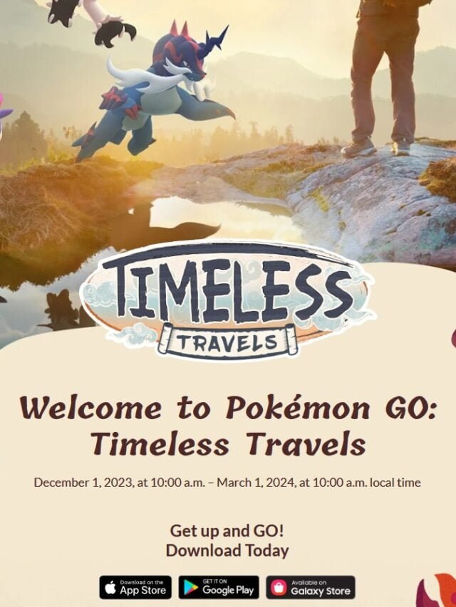 Welcome to Pokémon GO: Timeless Travels