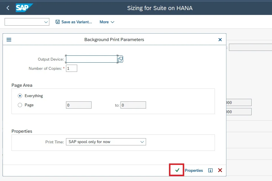 Hana Sizing